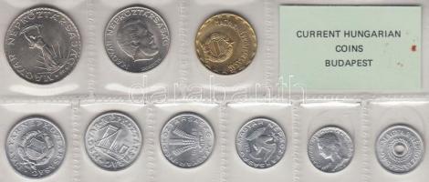 1982. 2f-10Ft 9db klf érmés forgalmi sor fóliatokban T:1