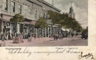 Nagybecskerek main street, shops (fa)