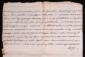 1915 Steuer Ábrahám szatmári rabbi saját kézzel írt levele / Rabbi from Satu Mare autograph letter