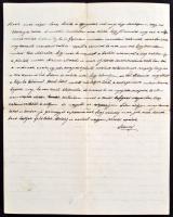 1912 Steuer Ábrahám szatmári rabbi saját kézzel írt levele / Rabbi from Satu Mare autograph letter