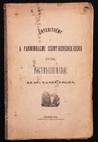 Értesítvény a Pannonhalmi Szt-Benedek-rend Győri főgimnáziumáról az 1874 tanév végén. Győr, 1874. Gross 51p.