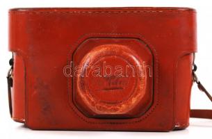 Zorkij-6 analóg fényképezőgép Industar-50 f3,5/50mm objektívvel, eredeti, bőr tokjában / 
Zorki-6 ph...