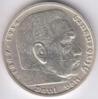 Német 3. Birodalom 1938F 5M Ag "Hindenburg" T:2
German Third Reich 1938F 5 Marks Ag "...
