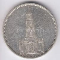 Német 3. Birodalom 1935F 5M Ag "Garnisonkirche" T:2-,3
German Third Reich 1935F 5 Mark Ag ...
