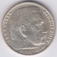 Német 3. Birodalom 1935D 5M Ag "Hindenburg" T:2-
German Third Reich 1935D 5 Mark Ag "...