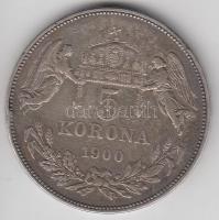 1900. 5K Ag "Ferenc József" T:2-,3