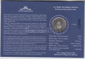 2004. 50Ft "Magyarország az EU tagja" elsőnapi veret sorszámozott emléklapon T:BU