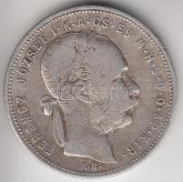 1881KB 1Ft Ag "Középcímer" T:3