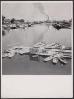 Reich Péter Cornel: Újpesti távlati kép. Vintage fotó, hátoldalán pecséttel jelzett, feliratozott, 24x18cm