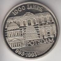 Németország 1993. "1000 éves Potsdam" fém emlékérem (40mm) T:PP Germany 1993. "1000th Anniversary of Potsdam" metal commemorative coin (40mm) C:PP