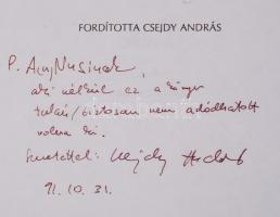 Barry Gifford: Veszett világ. Csejdy András fordító által dedikált. Bp., 1991. Montázs