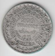 Marokkó 1953. 200Fr Ag "V. Mohamed" T:2-
Morocco 1953. 200 Francs Ag "Mohammed V&quot...