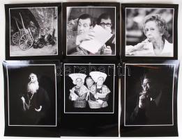 cca 1970-1980 G. Arutjunján 13 fotóból álló portfóliója, két képen a szerző nevével, a többin a képcímekkel, 18x24cm