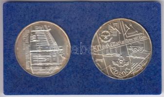 1974. 50Ft Ag + 100Ft Ag "50 éves az MNB" T:BU eredeti sérült MNB plombált plasztiktokban!