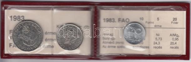 1983. "FAO" sor 20Ft, 5Ft, 10Ft eredeti plasztikcsomagolásban, tanúsítvánnyal T:BU