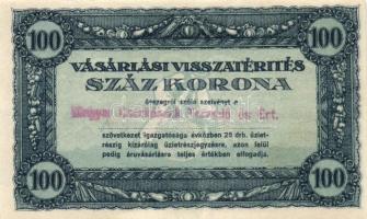 ~1920. 50K + 100K + 500K "Vásárlási visszatérítés" T:I-