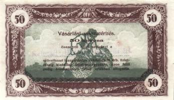 ~1920. 50K + 100K + 500K "Vásárlási visszatérítés" T:I-