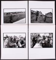 1989 Ismeretlen szerző fotóesszéje a svájci Hundwil faluban rendezett választásokról, kézírásos képl...