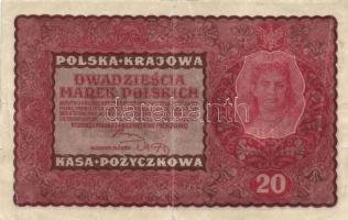 Lengyelország 1919. 1M + 20M + 100M T:II,II-
Poland 1919. 1 Marka + 20 Marek + 100 Marek C:XF,VF