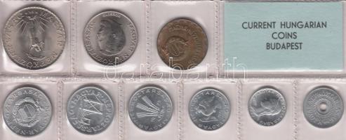 1975. 2f-10Ft 9db klf érmés forgalmi sor fóliatokban T:1