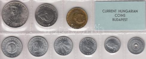 1976. 2f-10Ft 9db klf érmés forgalmi sor fóliatokban T:1