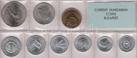 1977. 2f-10Ft 9db klf érmés forgalmi sor fóliatokban T:1