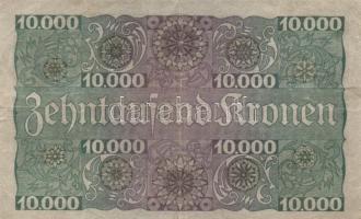 Ausztria 1924. 10.000K "Ein Schilling" felülbélyegzéssel T:III
Austria 1924. 10.000 Kronen...