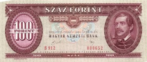 1989. 100Ft (2x) egymás utáni sorszámmal T:I