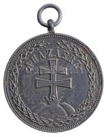 1922. "Magyar Ezüst Érdemérem hadiszalagon" kitüntetés fémjel nélküli változata! T:2 Hungary 1922. "Hungarian Silver Medal of Merit on wartime ribbon / SI DEUS PRONOBIS QUIS CONTRA NOS MCMXXII" decoration without hallmark C:XF