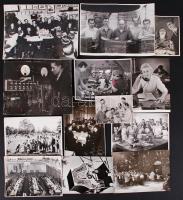 cca 1940-1980 Tiszavölgyi József  13 db vintage, többségében szocreál életképe, kfl méretben, többsége pecsételt, feliratozott; a szerző hagyatékából