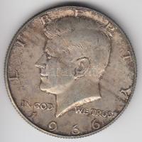 Amerikai Egyesült Államok 1966. 1/2$ Ag "Kennedy" T:2 USA 1966. 1/2 Dollar Ag "Kennedy" C:XF