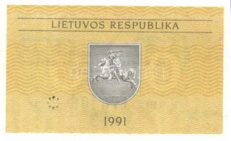 Litvánia 1991. 0.10T + 0.20T + 0.50T + 3T + 5T + 10T T:I
Lithuania 1991. 0.10 Talonas + 0.20 Talonas...