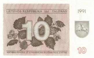 Litvánia 1991. 0.10T + 0.20T + 0.50T + 3T + 5T + 10T T:I
Lithuania 1991. 0.10 Talonas + 0.20 Talonas...