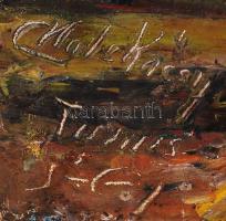 Matskássy Pál (1925-): Tunisz. Olaj, vászon, jelzett, 59×50 cm