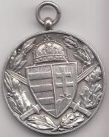 1929. Magyar Háborús Emlékérem kardokkal, sisakkal "Pro Deo et Patria" ezüstözött Br kitün...