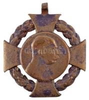 1908. "Polgári Jubileumi Kereszt" aranyozott Br kitüntetés mellszalag nélkül T:2- Hungary 1908. "Diamond Jubilee Cross for the Civil List" gilt Br decoration without ribbon C:VF