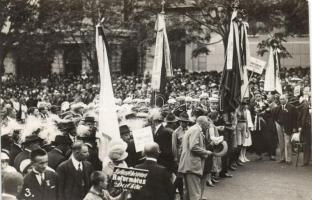 Székesfehérvár, Dalos ünnepély, Klein Borbála zászlóanya, photo