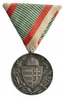 1929. Magyar Háborús Emlékérem kardokkal, sisakkal "Pro Deo et Patria" ezüstözött Br kitün...