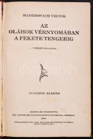 1930 Maderspach Viktor: Az oláhok vérnyomában a Fekete tengerig. 7 térképvázlattal, második kiadás, Miskolc, 1930, Ifj. Ludvig és Janovits, félvászon kötésben, 14x20 cm