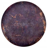 Csontos László (1925-) DN. "Einstein" Br egyoldalas plakett (93.6mm) T:1-