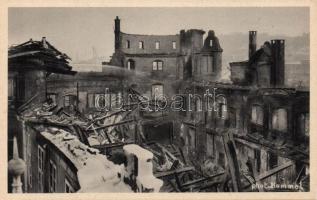 Stuttgart Old Castle damaged by fire in 1931