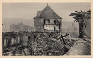 Stuttgart Old Castle damaged by fire in 1931