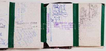 1950-1980 40db vintage fotó leporellóba ragasztva Tiszavölgyi József hagyatékából(a fotók többsége p...