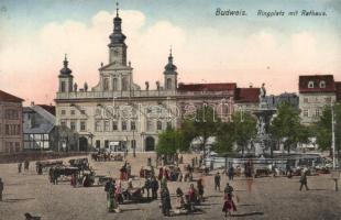 Ceske Budejovice, Budweis; Ringplatz / Town hall, square