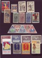 1895-1921 22db díszes olasz kiállítás levélzáró