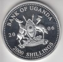 Uganda 2006. 2000Sh Ag "A labdarúgás halhatatlanjainak csarnoka - Olaszország 2000-es évek"...