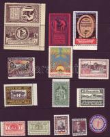 1906-1914 35db német levélzáró és segélybélyeg