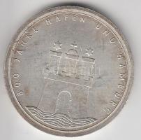 Németország 1989J 10M Ag "800 éve a hamburgi kikötő" T:2
Germany 1989J 10 Mark Ag "80...