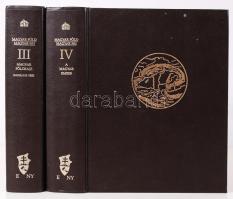 1991 Prinz - Cholnoky- Gr. Teleki - Bartucz: Magyar Föld Magyar Faj. III-VI. kötet. Harmadik rész: Magyar földrajz, az I-III. kötet tárgymutatójával.  Negyedik kötet: A Magyar Ember, a magyarság antropológiája. Bp., 1991, Hasonmás. Szép állapotban, dombornyomott, egészműbőr kötésben, 20x25 cm