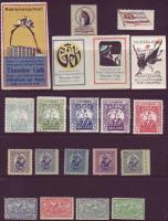 1906-1914 35db német levélzáró és segélybélyeg